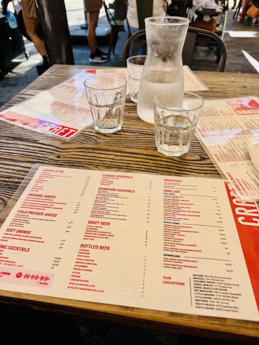 CRAFT Coral Gables Menu - Image 6